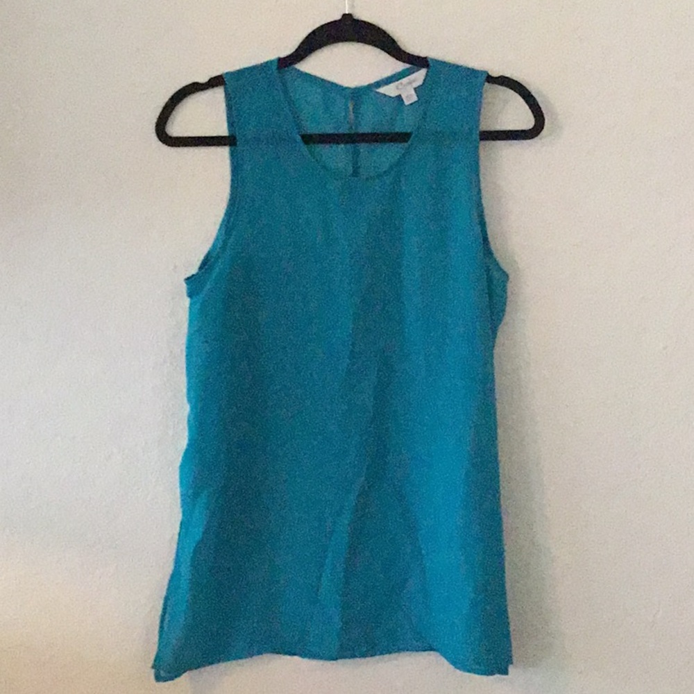 NWT teal tank blouse. Size L